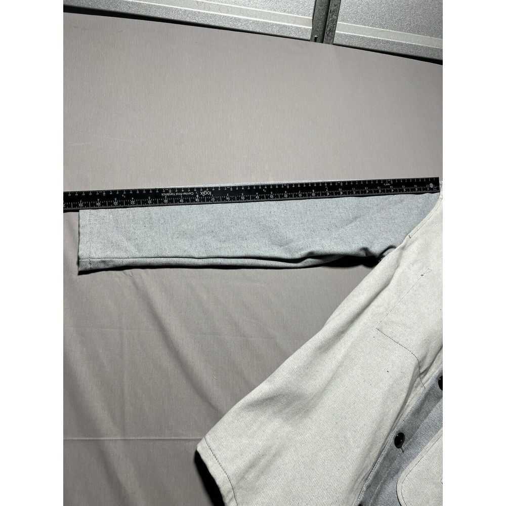 Imperfects Jacket Mens Shepards‎ Denim Button Up Patchwork Chore Coat Shacket XS - Picture 16 of 16
